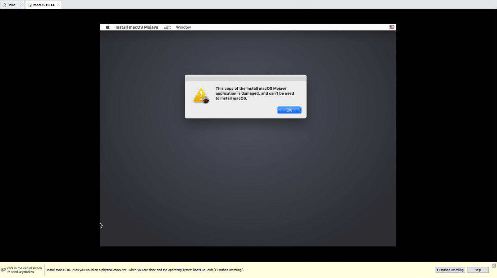 Macos Cant Install On Vmware